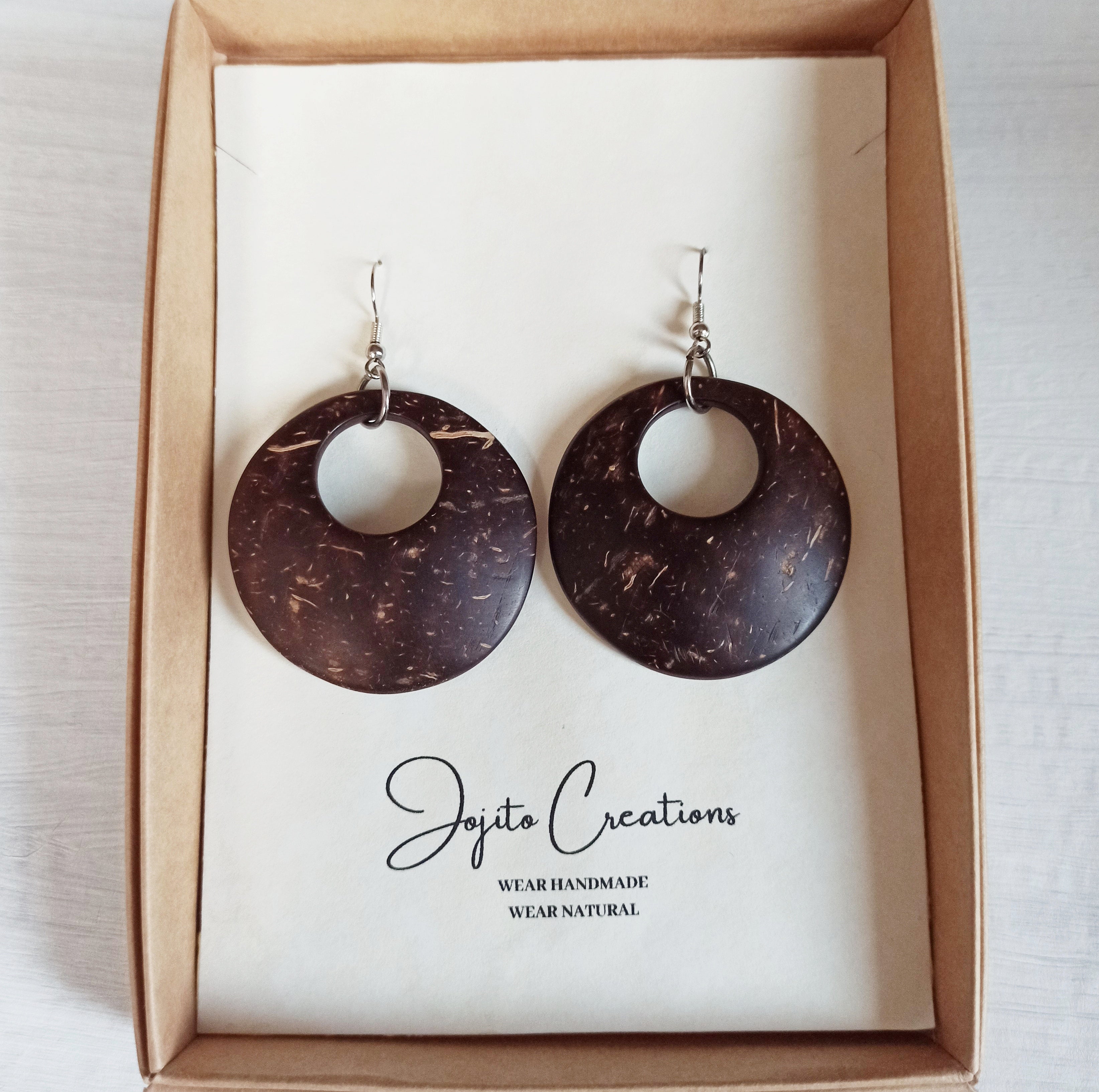 Coconut deals wood earrings